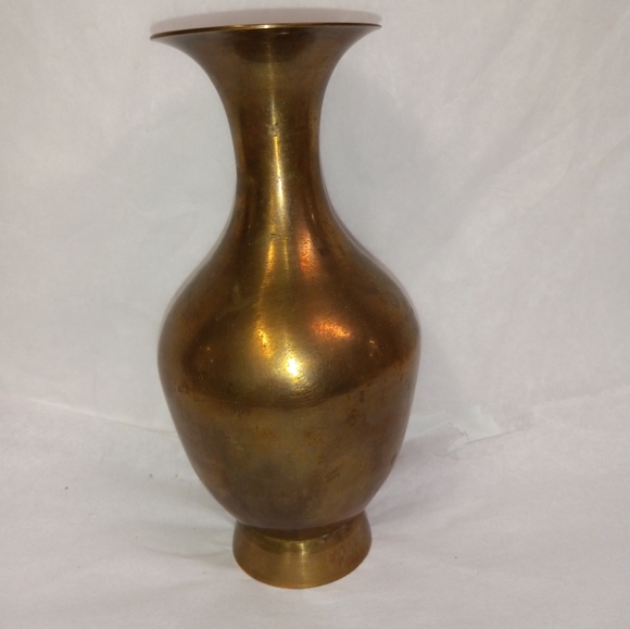 India Accents Brass Budding Vase Gold Tone 6 Made In India Metal Poshmark
